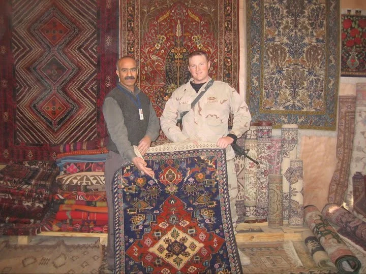 Jonathan during his Army service in Iraq